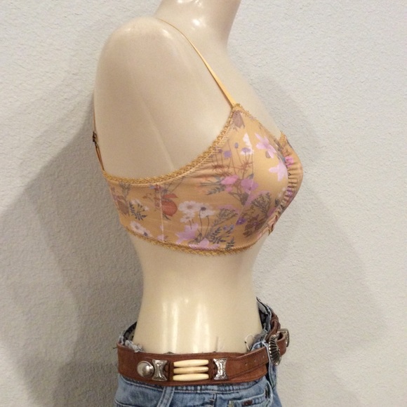 Spell and the Gypsy muted mustard floral bralette - Picture 3 of 9